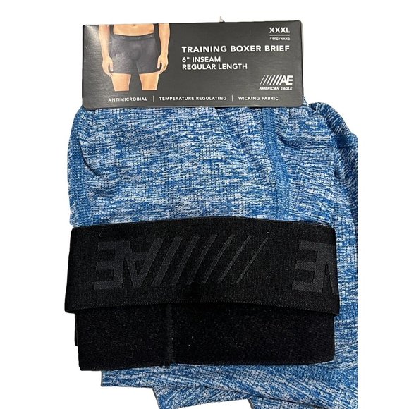 American Eagle Other - NWT AMERICAN EAGLE Training Boxer Brief 6" Inseam Sz XXXL Blue